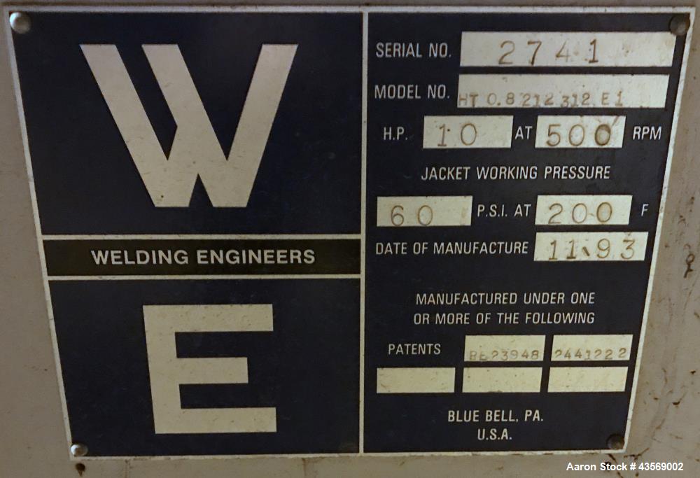 Used- Welding Engineers 20mm Counter-Rotating Twin Screw Extruder, Model HT 0.8.