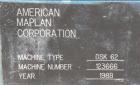 Used American Maplan Approximate 62mm Counter-Rotating Twin Screw Extruder, Model DSK62. (2) 2.44