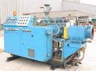 Used American Maplan Approximate 62mm Counter-Rotating Twin Screw Extruder, Model DSK62. (2) 2.44