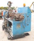 Used American Maplan Approximate 62mm Counter-Rotating Twin Screw Extruder, Model DSK62. (2) 2.44