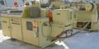 USED: American Maplan conical counter-rotating twin screw, 62 mm, model DSK62. Approximate 47.1:1 gearbox ratio. Built-in oil heating and cooling with tank, heat exchanger and pump. 4 zone top vented...