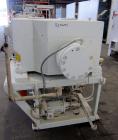 Used American Maplan 110mm Counter-Rotating Twin Screw Extruder, Model TS-110.  Approximate 26 to 1 L/D ratio.  Top vented barrel with electrically heated 1 and 2 barrel zones, zones 3, 4, and 5 offe...