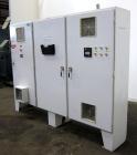 Used American Maplan 110mm Counter-Rotating Twin Screw Extruder, Model TS-110.  Approximate 26 to 1 L/D ratio.  Top vented barrel with electrically heated 1 and 2 barrel zones, zones 3, 4, and 5 offe...