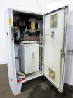 Used American Maplan 110mm Counter-Rotating Twin Screw Extruder, Model TS-110.  Approximate 26 to 1 L/D ratio.  Top vented barrel with electrically heated 1 and 2 barrel zones, zones 3, 4, and 5 offe...