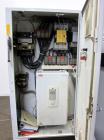 Used American Maplan 110mm Counter-Rotating Twin Screw Extruder, Model TS-110.  Approximate 26 to 1 L/D ratio.  Top vented barrel with electrically heated 1 and 2 barrel zones, zones 3, 4, and 5 offe...