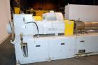 Used American Maplan 110 mm Counter-Rotating Twin Screw Extruder, Model TS-110