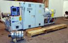 Used American Maplan 110 mm Counter-Rotating Twin Screw Extruder, Model TS-110. Approximately 26 to 1 L/D ratio. Top vented barrel with electrically heated 1 and 2 barrel zones, zones 3, 4, and 5 off...