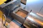 Used American Maplan 110 mm Counter-Rotating Twin Screw Extruder, Model TS-110. Approximately 26 to 1 L/D ratio. Top vented barrel with electrically heated 1 and 2 barrel zones, zones 3, 4, and 5 off...