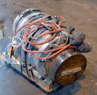 Used American Maplan 110 mm Counter-Rotating Twin Screw Extruder, Model TS-110. Approximately 26 to 1 L/D ratio. Top vented barrel with electrically heated 1 and 2 barrel zones, zones 3, 4, and 5 off...