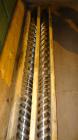 Used American Maplan 110 mm Counter-Rotating Twin Screw Extruder, Model TS-110. Approximately 26 to 1 L/D ratio. Top vented barrel with electrically heated 1 and 2 barrel zones, zones 3, 4, and 5 off...