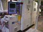 USED: American Maplin model TS-110 counter-rotating twin screw extruder. 110 mm screw diameter. Unit vented and equipped with X800 barrel and T/C screws, double compression. Unit driven by a 125 Vect...