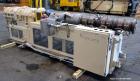 Used American Maplan 88mm Counter-Rotating Twin Screw Extruder, Model TS-88. Approximate 24 to 1 L/D ratio. (10) barrel zones, (1) section top vented, Electrically heated, liquid cooled. (2) Intermes...