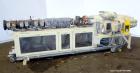 Used American Maplan 88mm Counter-Rotating Twin Screw Extruder, Model TS-88. Approximate 24 to 1 L/D ratio. (10) barrel zones, (1) section top vented, Electrically heated, liquid cooled. No screws. W...