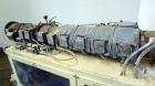 Used American Maplan 88mm Counter-Rotating Twin Screw Extruder, Model TS-88. Approximate 24 to 1 L/D ratio. (10) barrel zones, (1) section top vented, Electrically heated, liquid cooled. No screws. W...