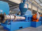 Used Anger Counter-Rotating Twin Screw Extruder. 168 hp/126 kW drive, diameter 6.3