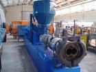 Used Anger Counter-Rotating Twin Screw Extruder. 168 hp/126 kW drive, diameter 6.3