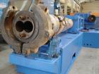 Used Anger Counter-Rotating Twin Screw Extruder. 168 hp/126 kW drive, diameter 6.3