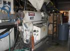 USED: Luigi Bandera 45mm extruder. 460 volt, 3 phase, 20 hp DC; Barrier Maddock style screw; 3 barrel zones with fan cooling; Athena X-25 temperature controllers; extrusion head with swing arm; clams...