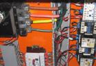 USED: Luigi Bandera 45mm extruder. 460 volt, 3 phase, 20 hp DC; Barrier Maddock style screw; 3 barrel zones with fan cooling; Athena X-25 temperature controllers; extrusion head with swing arm; clams...