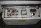 USED: Luigi Bandera 45mm extruder. 460 volt, 3 phase, 20 hp DC; Barrier Maddock style screw; 3 barrel zones with fan cooling; Athena X-25 temperature controllers; extrusion head with swing arm; clams...