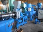Used Bausano Twin Screw Extruder with Counter-Rotating Screws.  5.75