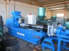 Used Bausano Twin Screw Extruder with Counter-Rotating Screws.  5.75