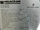 Used Cincinnati Milacron model CM35 35mm conical counter rotating twin screw extrusion equipment. New 2000. Extruder serial #E50A0200003. Has 8 zone temperature control panel utilizing Barber Coleman...