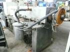 Used Cincinnati Milicron Conical Counter-Rotating Twin Screw Extruder, 55 mm, model CM55HP. Electrically heated, water cooled vented barrel with pump. Water cooled feed throat with a dosing feeder. A...