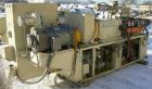 USED: Cincinnati conical counter-rotating twin screw extruder, 55 mm, model CM55. Approximate 20:1 L/D ratio. Approximate 48:1 gearbox ratio. Built-in oil heating and cooling with tank, heat exchange...