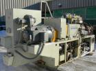 Used Cincinnati Conical Counter-Rotating Twin Screw Extrusion Equipment, 55 mm, model CM55. Approximate 20:1 L/D ratio. Approximate 48:1 gearbox ratio. Built-in oil heating and cooling with tank, hea...