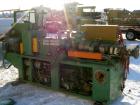 USED: Cincinnati conical counter-rotating twin screw extruder, 55 mm, model CM55. Approximate 20:1 L/D ratio. Approximate 48:1 gearbox ratio. Built-in oil heating and cooling with tank, heat exchange...