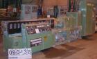 USED: Cincinnati counter-rotating twin screw extruder, 92 mm, model CM92HP. Electrically heated, water cooled 5 zone top vented barrel with tank, heat exchanger and pump. Built-in oil cooling/heating...