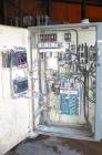 USED: Cincinnati Milacron Model CM-65HP Conical Twin Screw Counter-Rotating Extruder having an electrically heated, liquid cooled and vented barrel at an approximate 42