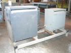 USED: Cincinnati Milacron Model CM-65HP Conical Twin Screw Counter-Rotating Extruder having an electrically heated, liquid cooled and vented barrel at an approximate 42