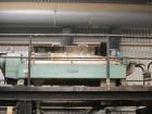 Used Cincinnati Milacron 65MM Counter-Rotating Conical Twin Screw Extruder, Model E65. Includes 50 hp AC motor with inverter, temperature control panel, starve feeder, electrically heated, water cool...