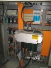 Used Cincinnati Titan 45 Conical Twin Screw Extruder for WPC profiles and PVC pipe. Screw diameter 1.77