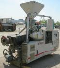Used 55mm Cincinnati conical, counter rotating twin screw extruder. Has electrically heated, water cooled vented barrel, starve feeder, driven by 40 hp Reliance DC motor with SCR control. Extruder ha...