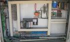 Used 55mm Cincinnati conical, counter rotating twin screw extruder. Has electrically heated, water cooled vented barrel, starve feeder, driven by 40 hp Reliance DC motor with SCR control. Extruder ha...