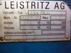 Used Leistritz Model LSM-30.34 Twin Screw Counter Rotating. Currently set up at 30:1 L/D. Can be changed to 12.35, 12.88, 19.41, 22.94, 26.47, 30, and 33.53:1 L/D, 34mm (1.181
