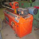 Used Leistritz 34mm Counter-rotating Twin Extruder, Model LSM30/34. Approximately 24 to 1 L/D ratio. (2) 34mm counter-rotating screws. 6 barrel sections, 1 vented, 1 feed section. Electrically heated...