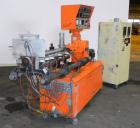 Used Leistritz 34mm Counter-Rotating Twin Screw Extruder, Model LSM30.34 GL. Approximately 38 to 1 L/D ratio. Electrically heated, air cooled 7 barrel zones, 1 water cooled feed zone with hopper. Scr...