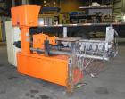 Used Leistritz 34mm Counter-Rotating Twin Screw Extruder, Model LSM30.34 GL. Approximately 38 to 1 L/D ratio. Electrically heated, air cooled 7 barrel zones, 1 water cooled feed zone with hopper. Scr...