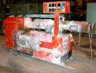 USED: Leistriz 80mm counter-rotating, intermeshing twin screw extruder, model ZSE80-2M. (2) 80mm screws, approximate 20:1 L/D ratio, electrically heated, air cooled. 5 barrel segments, 1 top vented, ...