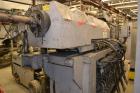 Used Ikegai 65mm Twin Screw Extruder, Model PCM-65II. Liquid heated, and cooled. 8 Zone top vented barrel. Top mounted twin screw feeder. Approximate 64