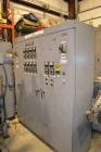 Used Ikegai 65mm Twin Screw Extruder, Model PCM-65II. Liquid heated, and cooled. 8 Zone top vented barrel. Top mounted twin screw feeder. Approximate 64
