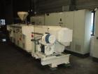 Used Weber DS 12 P Counter-Rotating Twin Screw Extruder.  Screw diameter 4.7
