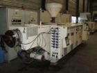 Used Weber DS 12 P Counter-Rotating Twin Screw Extruder.  Screw diameter 4.7