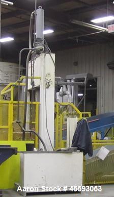 Used 1998 Roeqco model HS 115-60-169A guillotine cutter , 60" blade, 30 hp, 3/60/575 volts, 49 FLA, outfeed belt conveyor