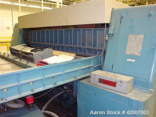 Used Lawson Paper Trimmer, Model MPU110, 110" wide. Micro Processor controlled, 96" back guage.