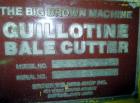 Used Big Brown Machine Bale Cutter, Model 40HP-72/50/96
